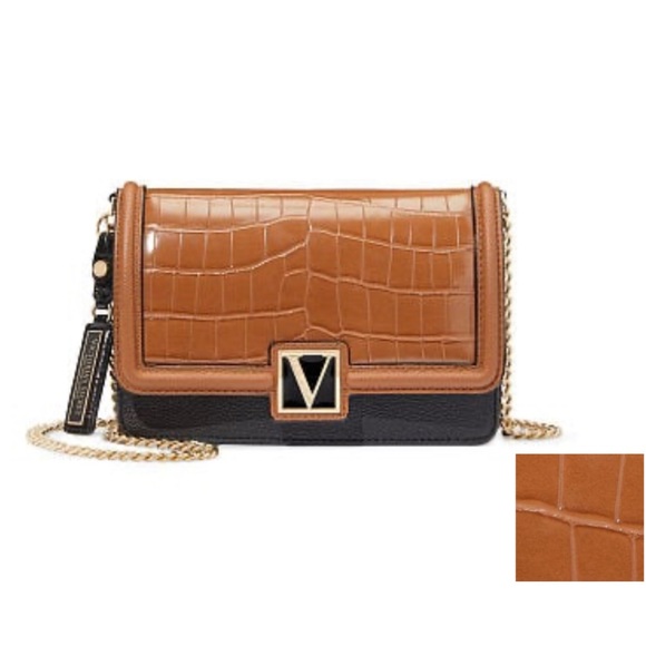 Victoria’s Secret Croc Colorblock The Victoria Mini Shoulder Bag - Picture 1 of 1